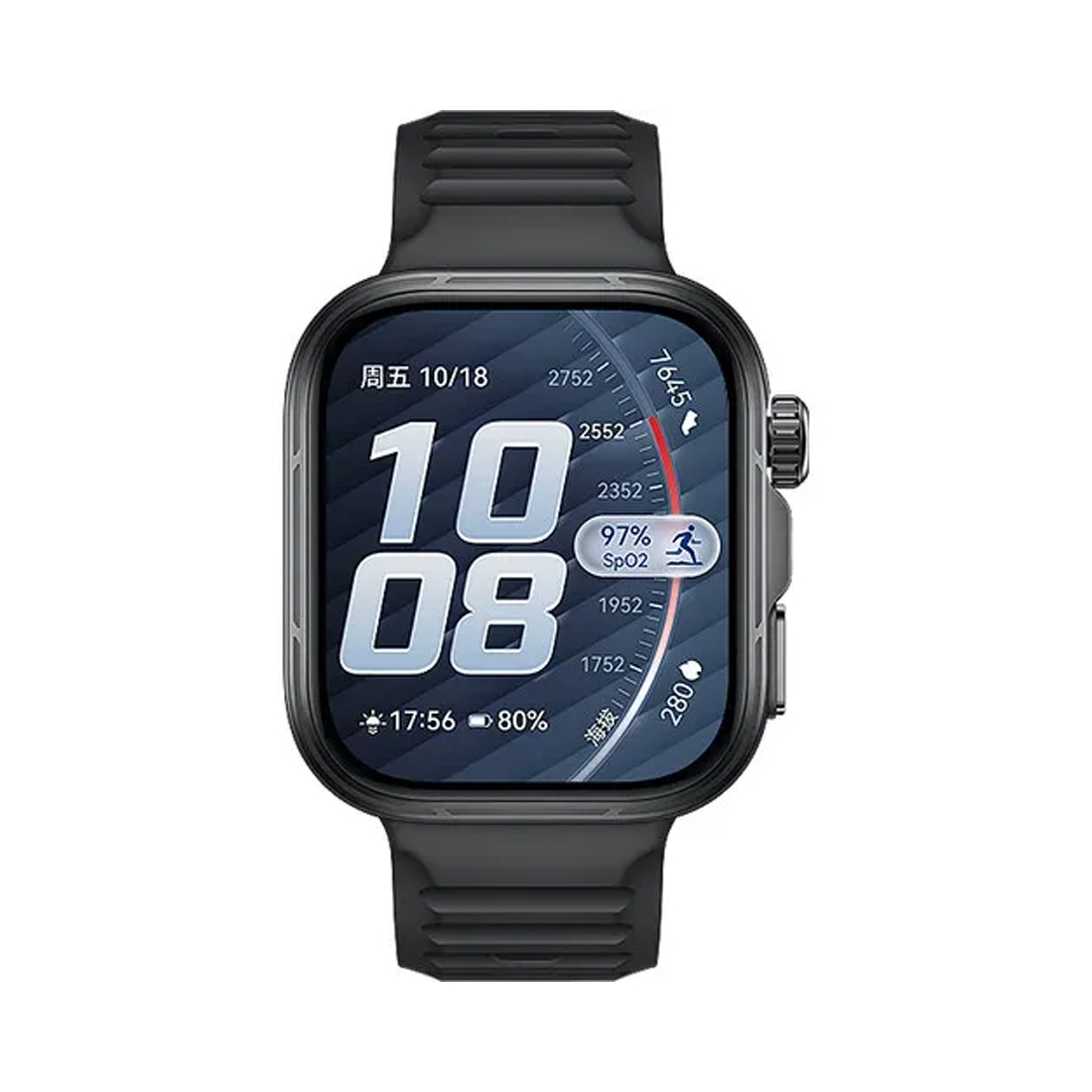 Смарт часы, Huawei, Watch Fit 5 Pro NKI-B29, Дисплей 1,92" цветной AMOLED-экран, Разрешение 480 x 408, Водонепроницаемые (5 АТМ), (Black) Чёрный