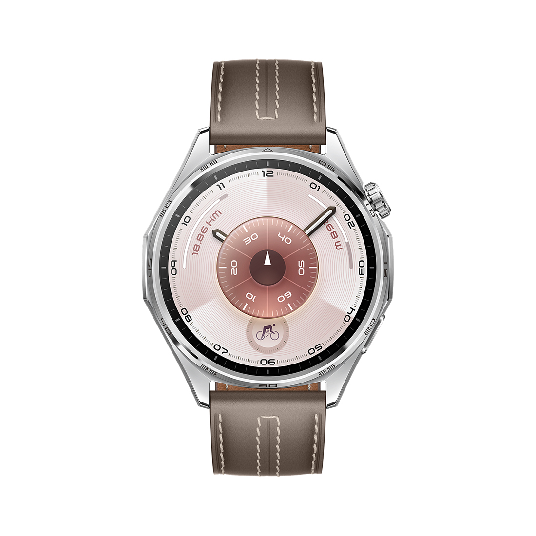 Смарт часы, Huawei, Watch GT 6 ATM-B19 46mm, Дисплей 1.47" цветной AMOLED-экран, Разрешение 466 x 466, Водонепроницаемые (5 АТМ), Atum-B19L, (Brown - Коричневый), (Grey Composite Leather Strap) Серый