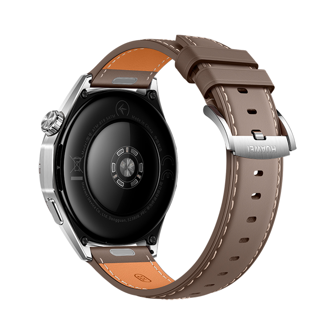 Смарт часы, Huawei, Watch GT 6 ATM-B19 46mm, Дисплей 1.47" цветной AMOLED-экран, Разрешение 466 x 466, Водонепроницаемые (5 АТМ), Atum-B19L, (Brown - Коричневый), (Grey Composite Leather Strap) Серый