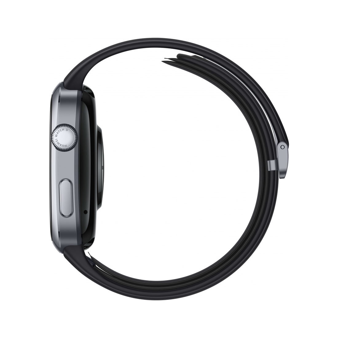 Смарт часы, Huawei, Watch D2 LCA-B10, Дисплей 1.82" цветной AMOLED-экран, Разрешение 480 x 408, Вес 40 гр, (Black Fluoroelastomer Strap) Черный