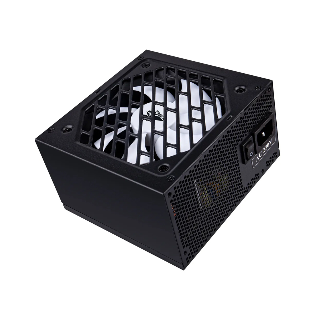 Блок питания, 1STPLAYER, PS-600FK, 600W, ATX, APFC, 20+4 pin, 4+4pin, 6*Sata, 2*Molex, 2*PCI-E 6+2pin, Вентилятор 12см, 140x150x86 мм, Черный