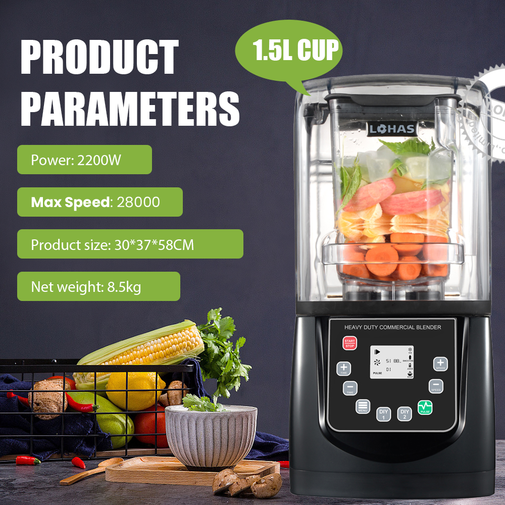 Lohas High Performance Commercial Blender 2300w Sound Proof