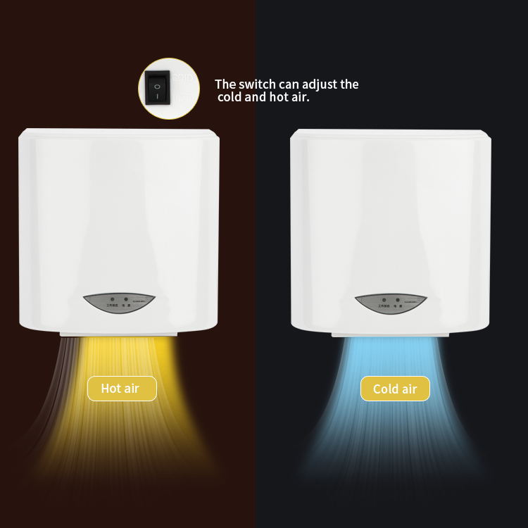 YINGJIE China Toilet Electrical Plastic Hand Dryers Automatically High Velocity Hand Dryer