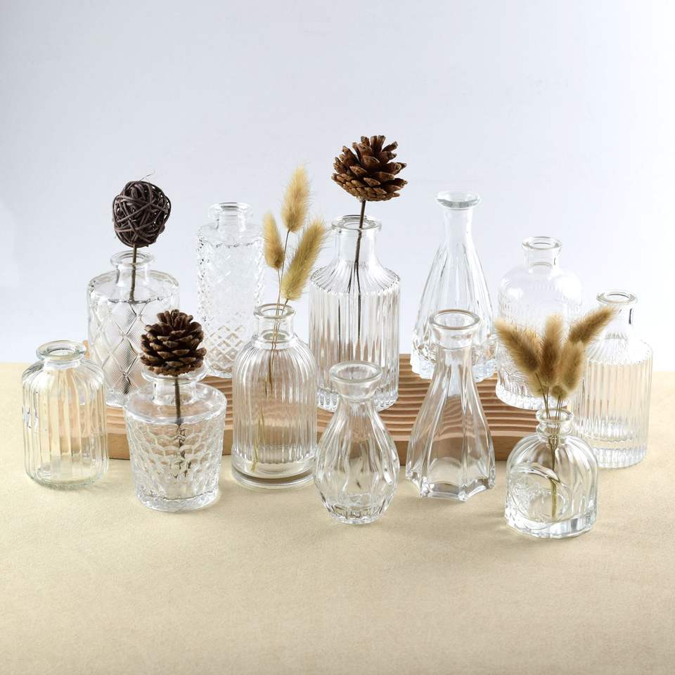 Прозрачные стеклянные вазы для бутонов (Bud Vases)