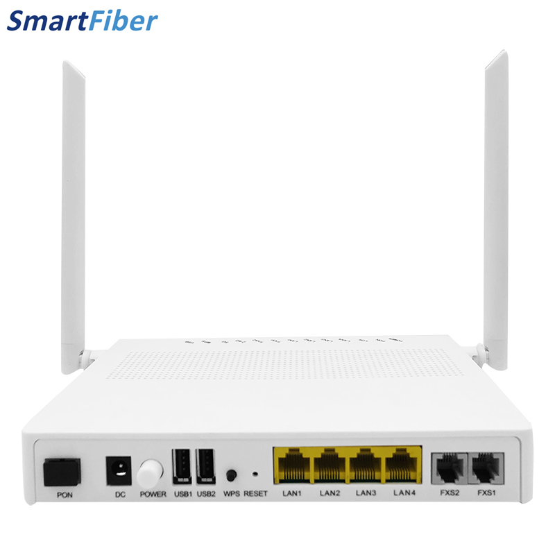 High-Speed 1200Mbps Dualband Wifi Wireless Router ONU ONT 2.4G+5G +4GE+2POTS Good Price Enterprise Routers