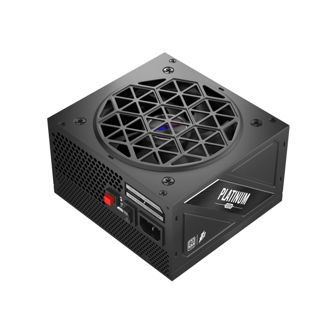 Блок питания, 1STPLAYER, NGDP HA-1000BA3-BK, 1000W, ATX 3.0, APFC, PLATINUM, 20+4pin, 2*4+4pin, 12*Sata, 4*Molex, 4*PCI-E 6+2pin, 1*(16pin)12VHPWR, Modular, Вентилятор 12см, 140x150x86 мм, Черный