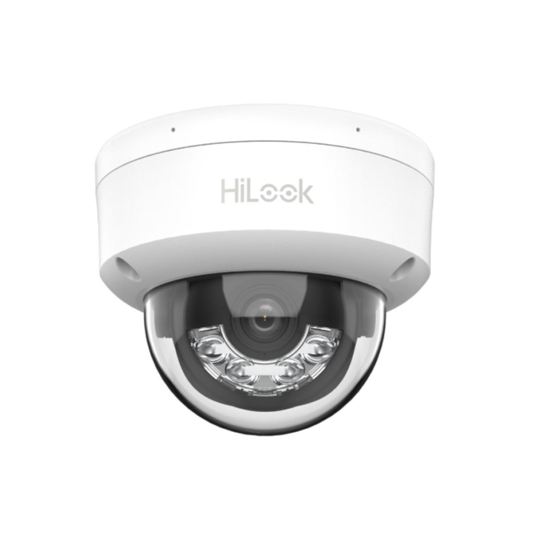 IP Видеокамера, HiLook, IPC-D140HA-LU, Купольная, 4 МП обнаружения людей и транспорта, Smart Dual-Light до 30м, сжатия H.265+, встроенный микрофон, IP67, IK08