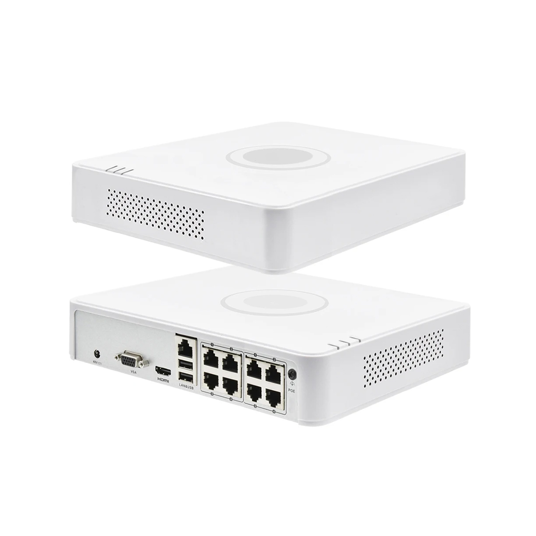Сетевой видеорегистратор, Hikvision, DS-7108NI-Q1/8P(D), 8 каналов, Форматы сжатия видео: H.265+, H.265, H.264+, H.264