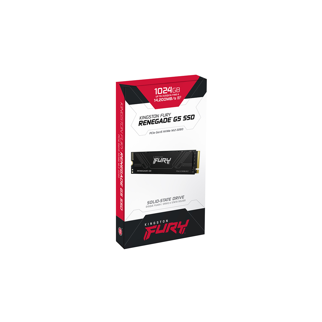 SSD қатты дискісі Kingston FURY Renegade G5 SFYR2S/1T0 1024GB M.2 NVMe PCIe 5.0x4