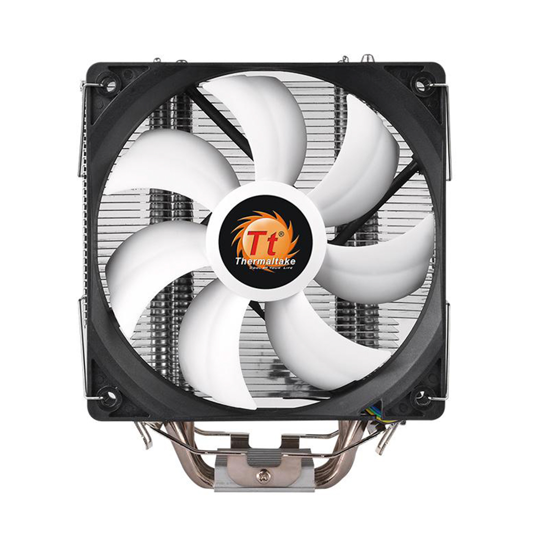 Кулер для процессора, Thermaltake, Contact Silent 12, CL-P039-AL12BL-A, Intel LGA 1700/1200/1156/115x и AMD AM5/AM4/FM2/FM1/AM3+/AM3/AM2+/AM2, TDP 150W, 120мм вентилятор, 500-1500 об/м, 28.8 dB(A), 4pin, 153х127х75.3мм, Серебристый