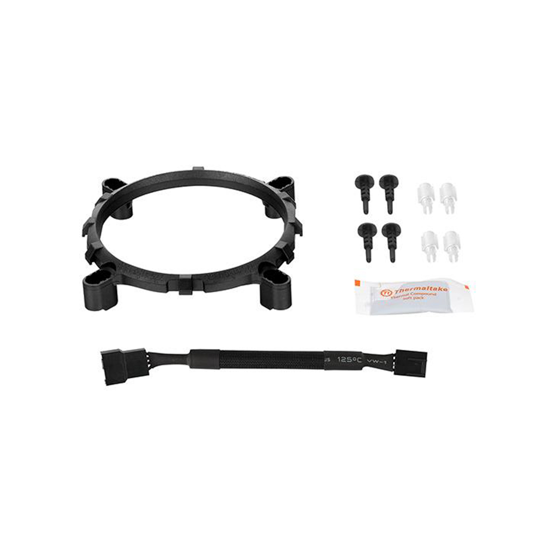 Кулер для процессора, Thermaltake, Contact Silent 12, CL-P039-AL12BL-A, Intel LGA 1700/1200/1156/115x и AMD AM5/AM4/FM2/FM1/AM3+/AM3/AM2+/AM2, TDP 150W, 120мм вентилятор, 500-1500 об/м, 28.8 dB(A), 4pin, 153х127х75.3мм, Серебристый