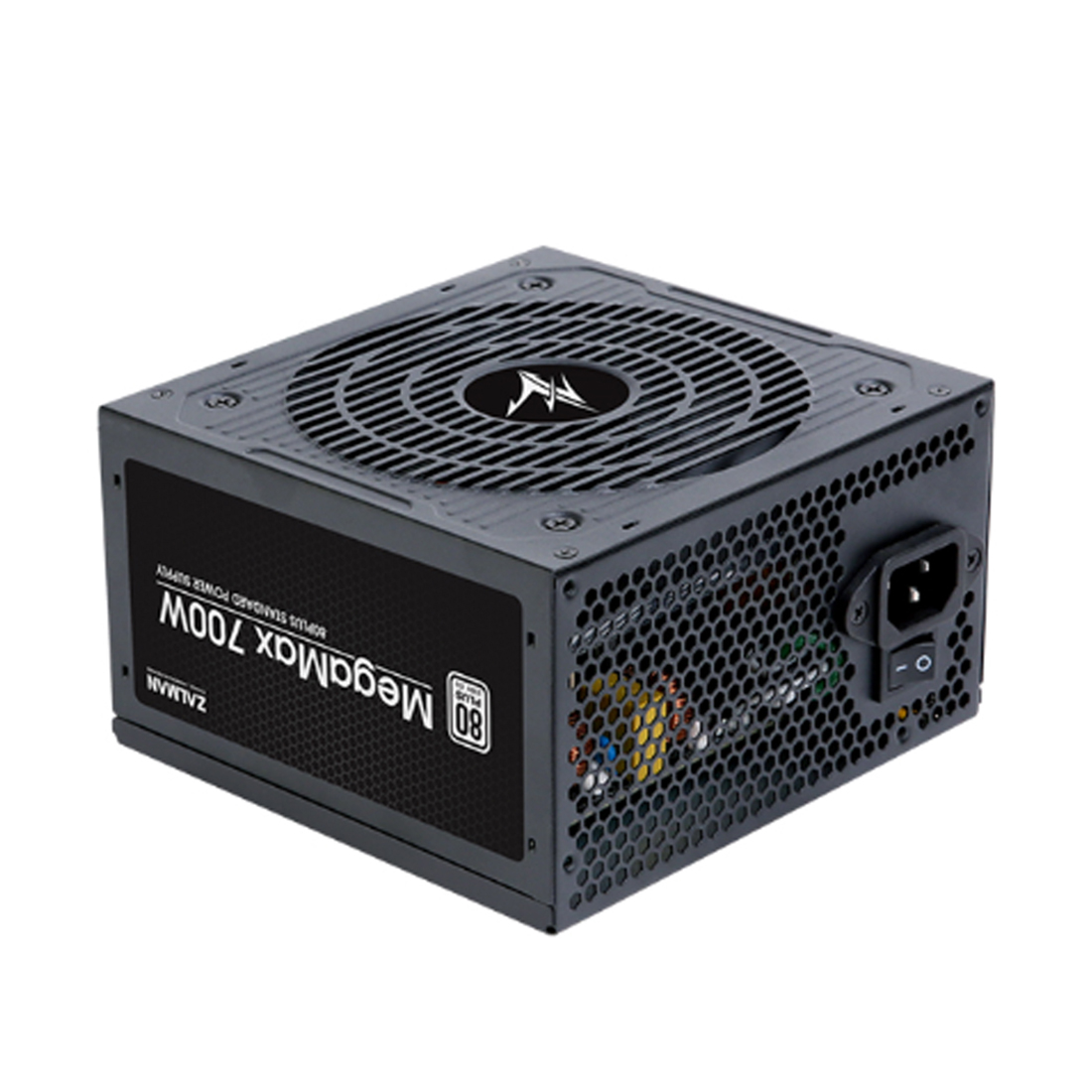 Блок питания, Zalman, ZM700-TXII, 700W, ATX, Standard, APFC, 20+4pin, 4+4pin, 8pin, 4*PCI-E 6+2 pin, 6*SATA, 4*Molex, FDD, Вентилятор 12см, Черный
