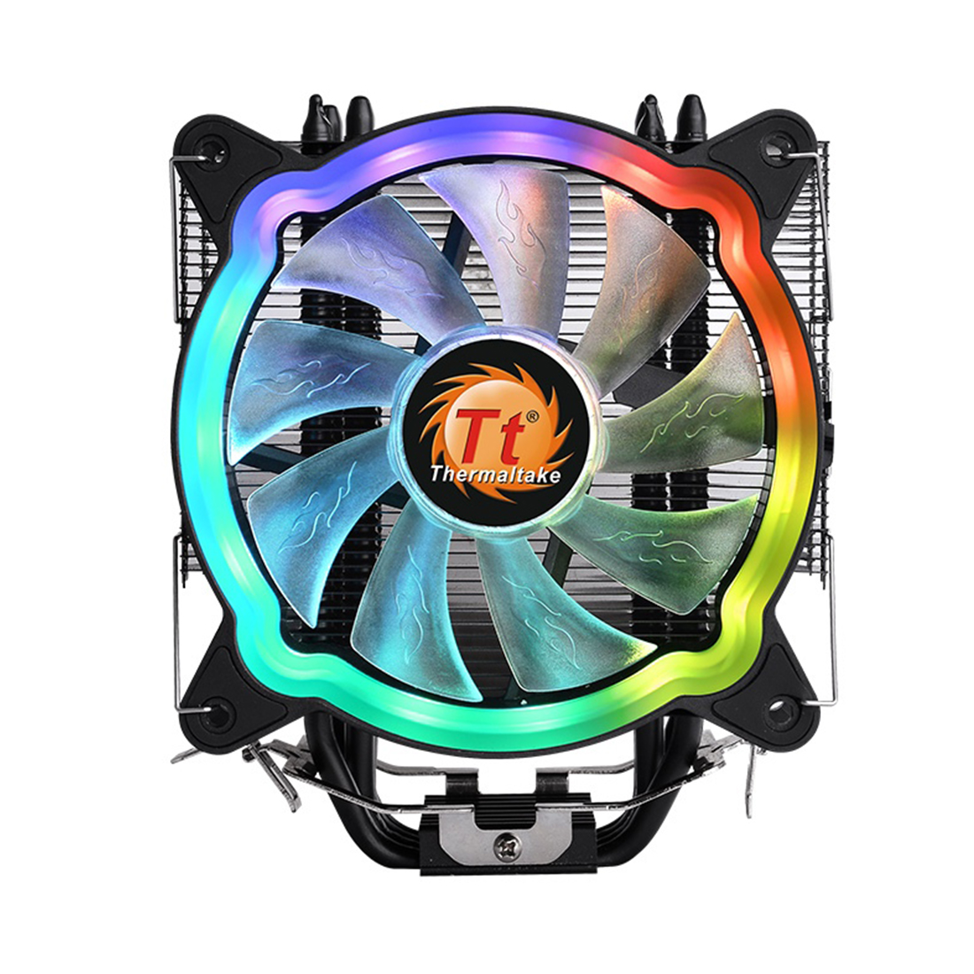 Кулер для процессора,Thermaltake, UX 200 ARGB Lighting CPU, CL-P065-AL12SW-A, Intel LGA 1200/1156/115x/775 и AMD AM4/FM2/FM1/AM3+/AM3/AM2+/AM2, TDP 130W, 120мм вентилятор, 300-1500 об/м, 43.34 CFM, 26,33 dB(A), 2pin/4pin, 120х120х25мм, Черный