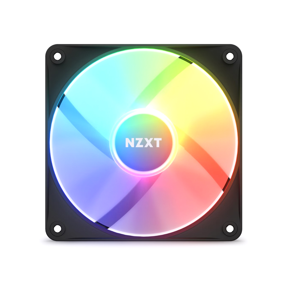 Кулер для компьютерного корпуса, NZXT, F120 RGB Core, RF-C12SF-B1, RGB LED, 500-1800 об/мин, 78.86 CFM, 33.88 dB(A), 4-pin PWM, 120 x 120 x 26мм, Черный