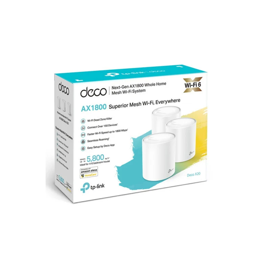 Беспроводная MESH-система Wi-Fi TP-Link Deco X20 (3-pack) AX1800