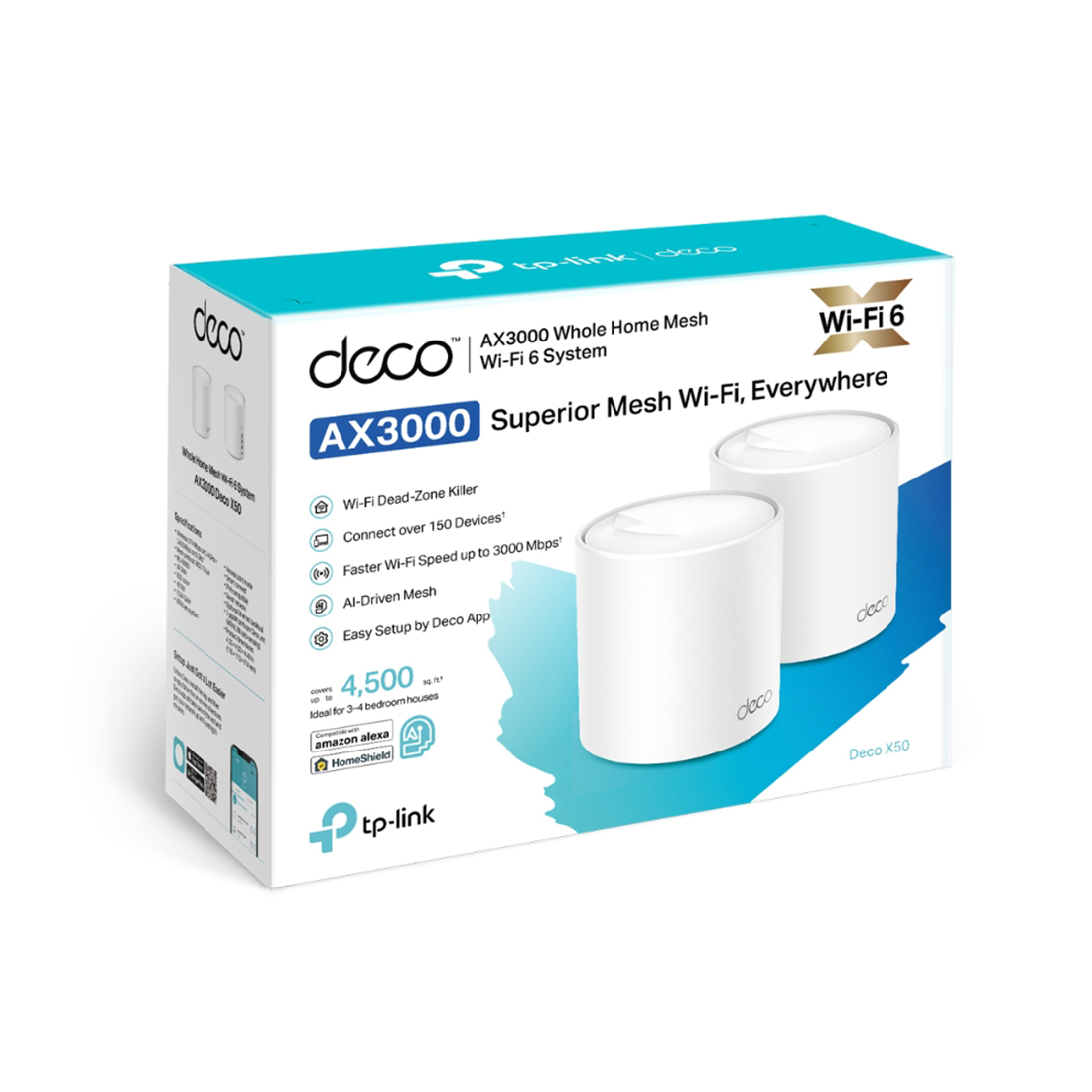 Беспроводная MESH-система Wi-Fi TP-Link Deco X50 (2-pack) AX3000