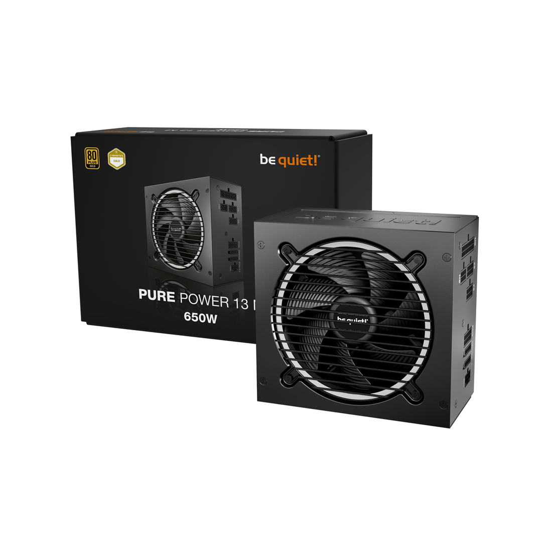 Блок питания, Bequiet!, Pure Power 13M 650W, BP025EU, 850W, Gold, ATX 3.1, APFC, 1*20+4pin, 1*4+4pin, 5*SATA, 2*PCI-E 6+2 pin, Вентилятор 12см, 160*86*150 см, Черный