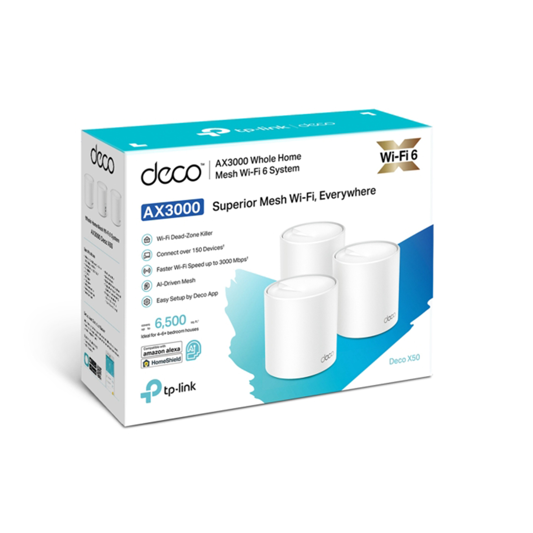 Беспроводная MESH-система Wi-Fi TP-Link Deco X50 (3-pack) AX3000