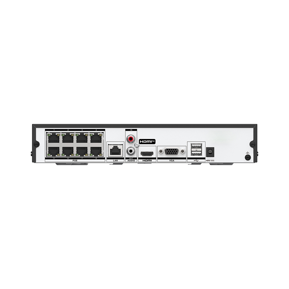 Сетевой видеорегистратор, HiLook, NVR-108MH-C/8P(E), 8 каналов, H.265+, H.265, H.264+, H.264