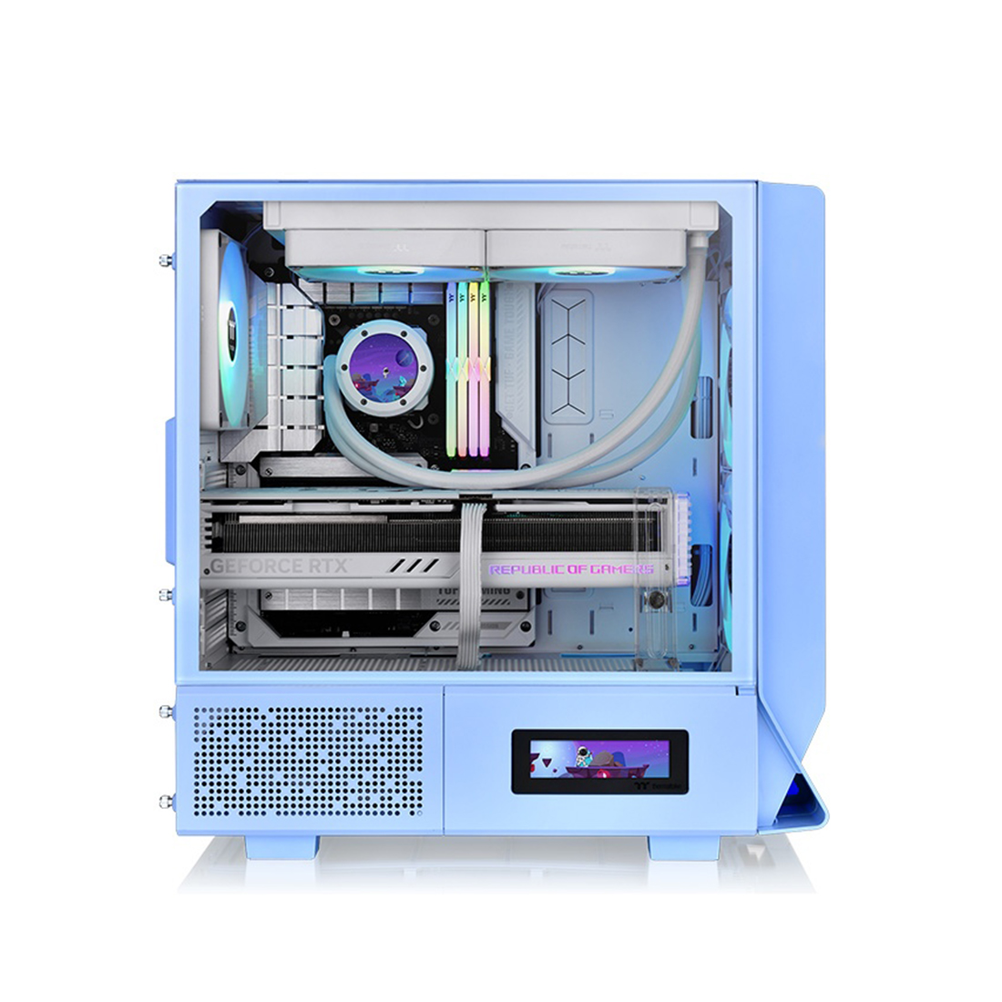 Компьютерный корпус Thermaltake Ceres 330 TG ARGB Hydrangea Blue