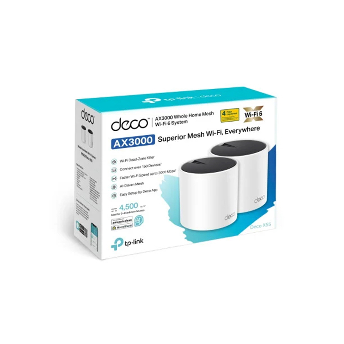 Сымсыз MESH-жүйе Wi-Fi TP-Link Deco X55 (2-pack)