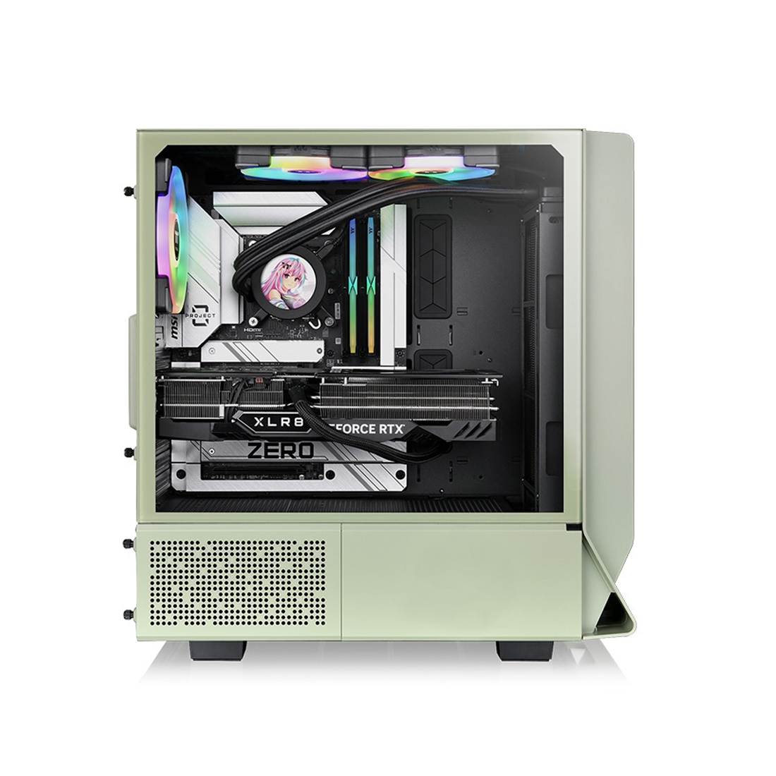 Компьютерный корпус Thermaltake Ceres 350 MX Matcha Green