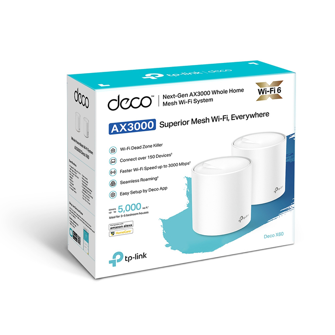Беспроводная MESH-система Wi-Fi TP-Link Deco X60 (2-pack) AX5400