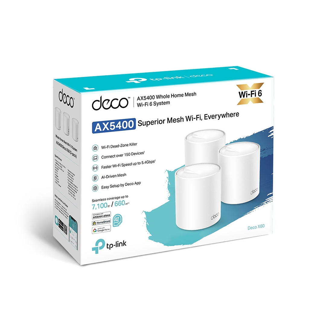 Беспроводная MESH-система Wi-Fi TP-Link Deco X60 (3-pack)