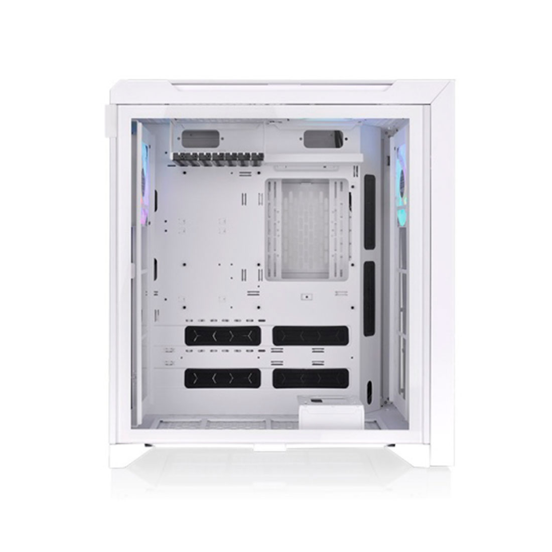 Компьютерный корпус, Thermaltake, CTE C700 TG ARGB Snow, CA-1X7-00F6WN-01, Mid Tower, Mini-ITX/M-ATX/ATX/E-ATX, USB 3.2 (Gen 2) Type-C*1, USB 3.0*2, HD Audio, Кулер 3*140 мм CT140 white fan, 7*3,5"/6*2,5", Высота процессорного кулера до 190мм, Длина VGA до 410мм, Сталь/Пластик, Закаленное стекло, 566.5*327.6*505.5мм, Без Б/П, Белый