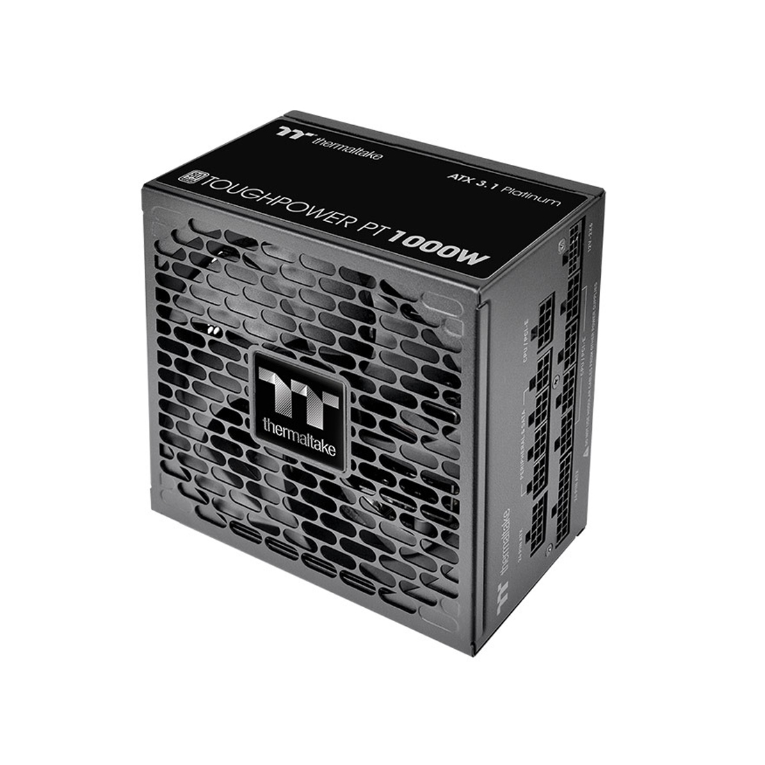 Блок питания, Thermaltake, Toughpower PT 1000W, PS-TPP-1000FNFAPE-1, 1000W, ATX, 20+4 pin, 4*PCI-E 6+2 pin, 1*PCI-E 12+4 pin, 6*SATA, 2*4+4 pin, 150x86x140 мм, черный