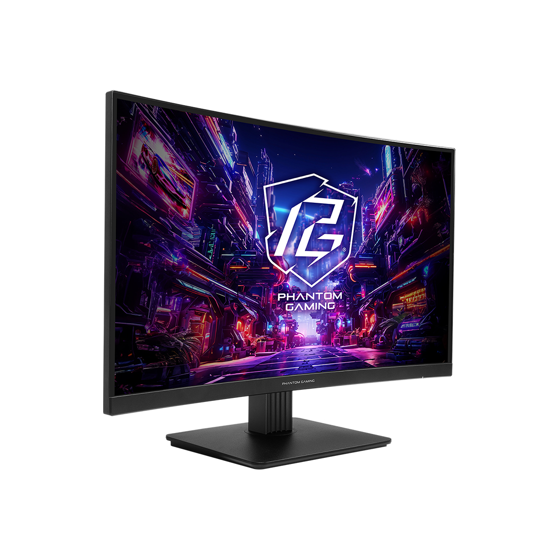 Монитор, ASRock, PG27QRT1B, 27", VA, 2560x1440, 180 Гц, 1мс, 16:9, 300 кд/м, 178/178, 5000:1, HDMIx2, DPx1, Черный