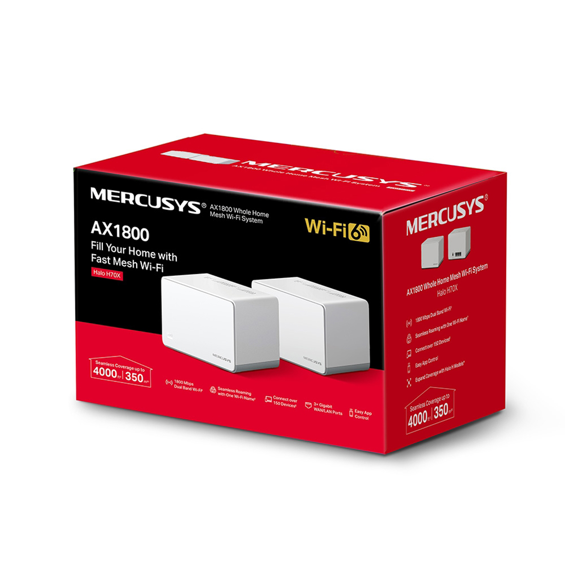 Маршрутизатор Mercusys Halo H70X (2-pack)