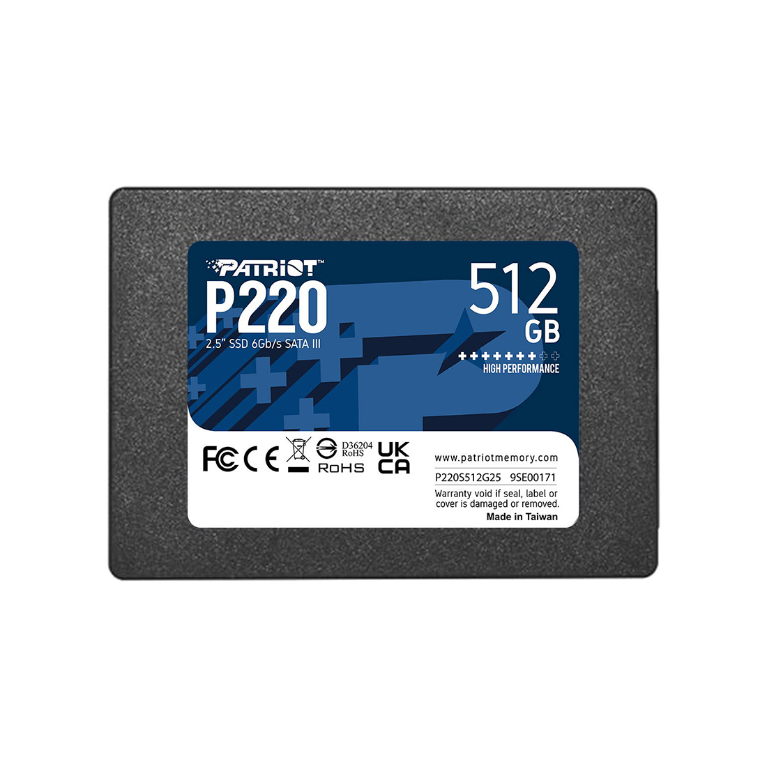 Твердотельный накопитель SSD Patriot P220 P220S512G25 512GB SATA III