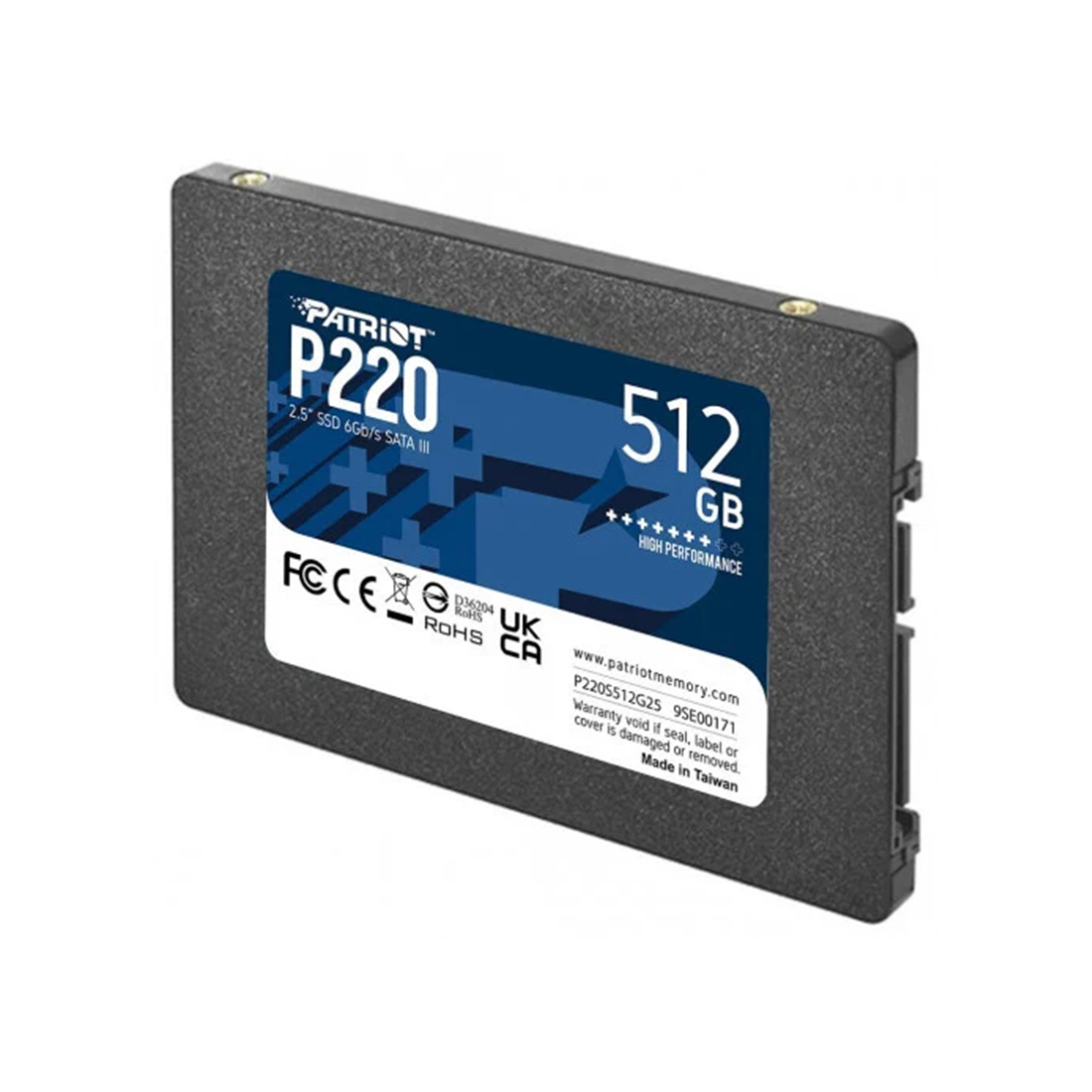 Твердотельный накопитель SSD Patriot P220 P220S512G25 512GB SATA III