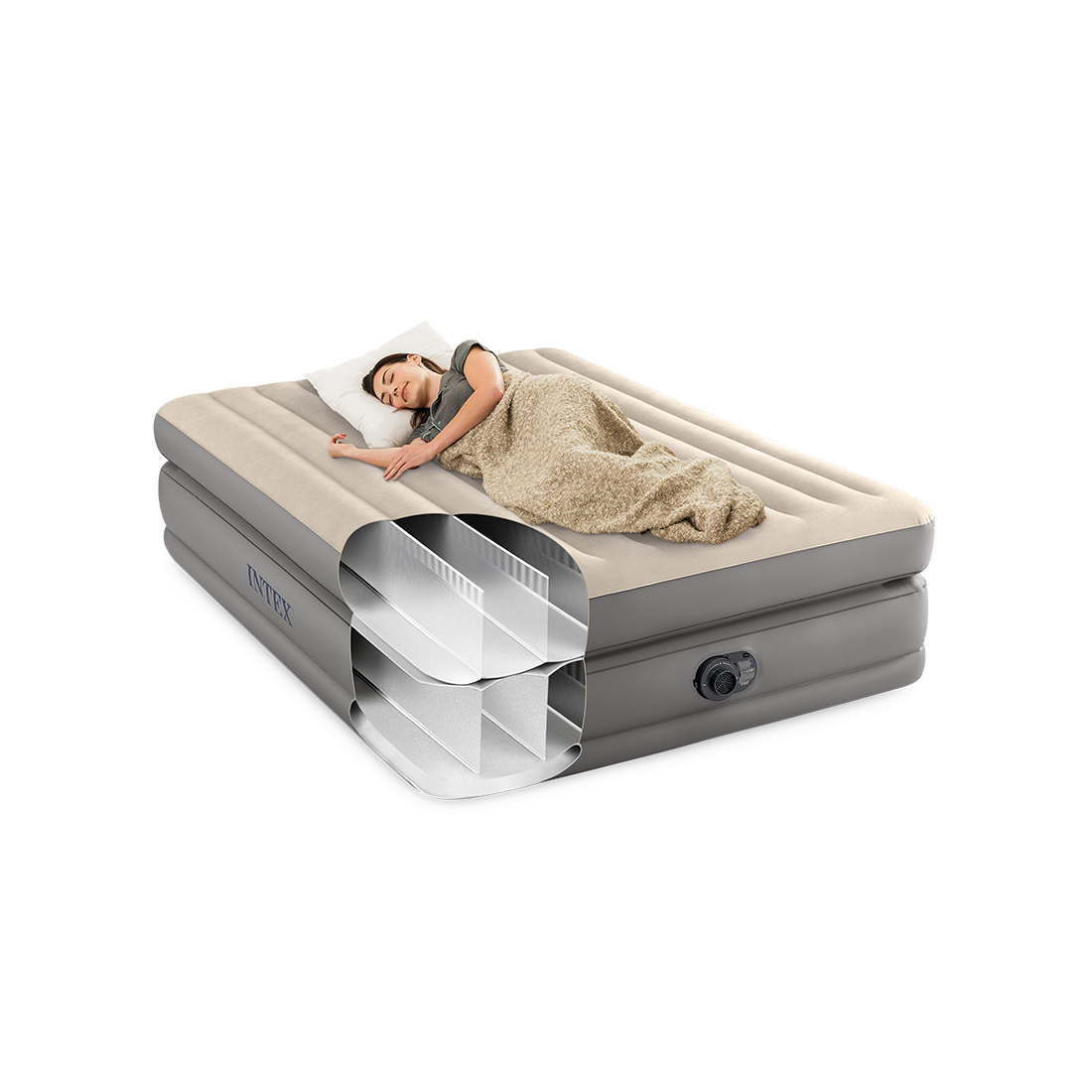 Матрас-кровать надувная Prime Comfort Elevated (Queen) 203 х 152 х 51 см