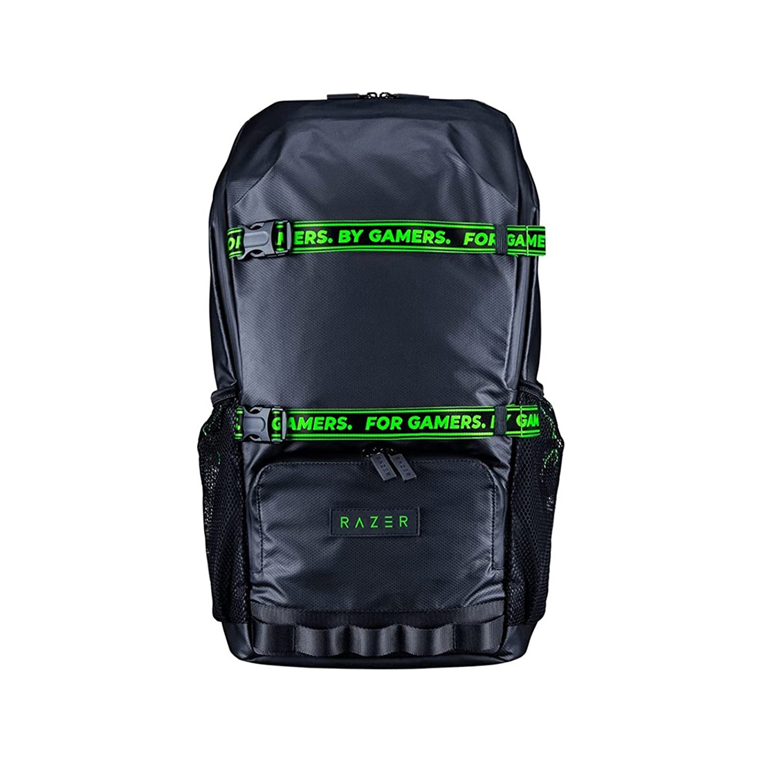 Рюкзак для геймера, Razer Scout Backpack 15.6”, RC81-03850101-0500, износостойкий и водостойкий, для ноутбуков с диагональю до 15 дюймов, длина 50 см x ширина 27 см x высота 18 см, 80% полиэстер DTY / 20% полиуретановая смола, черно-зеленый