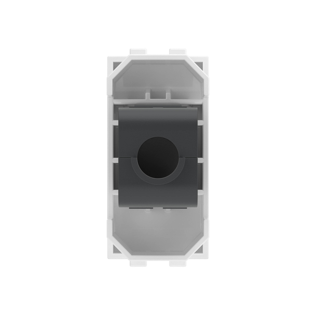 Компьютерная розетка, DKC, 76654B, Brava, RJ45 кат.5e, 1 модуль, белая