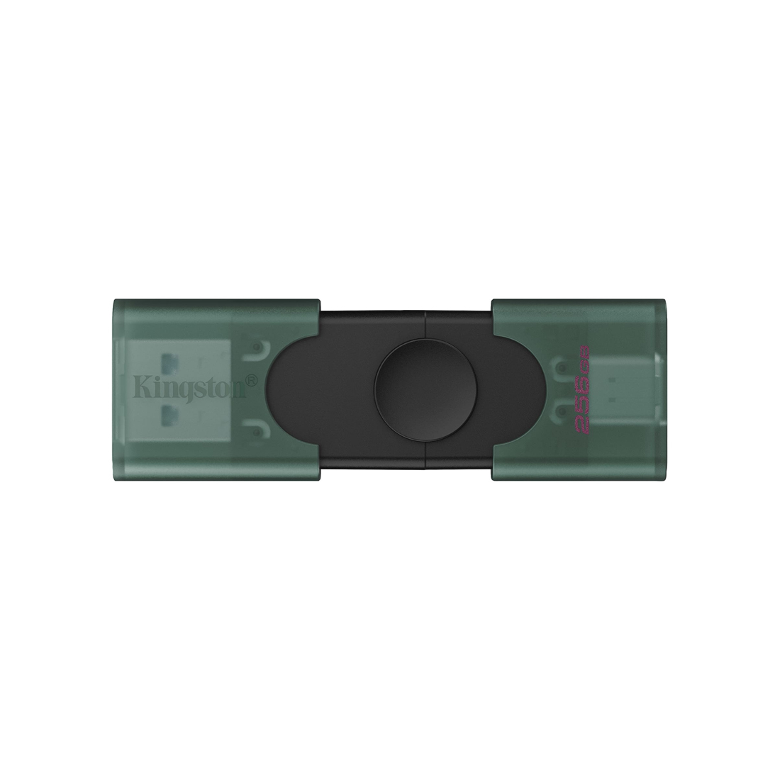 USB-накопитель, Kingston, DTDEG2/256GB, 256GB, USB-A / USB-C, Зеленый