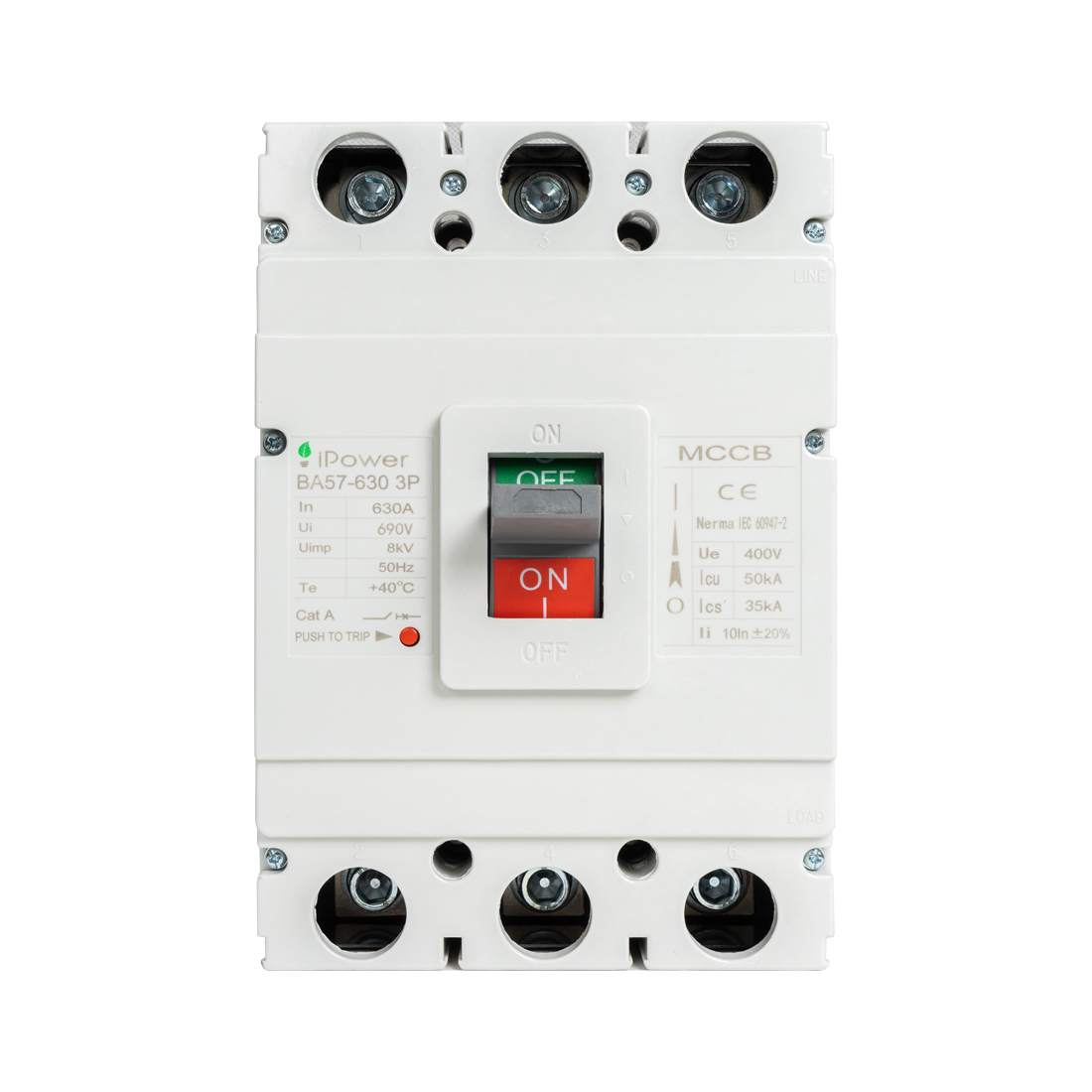 Автоматический выключатель, iPower, ВА57-630 3P 630A