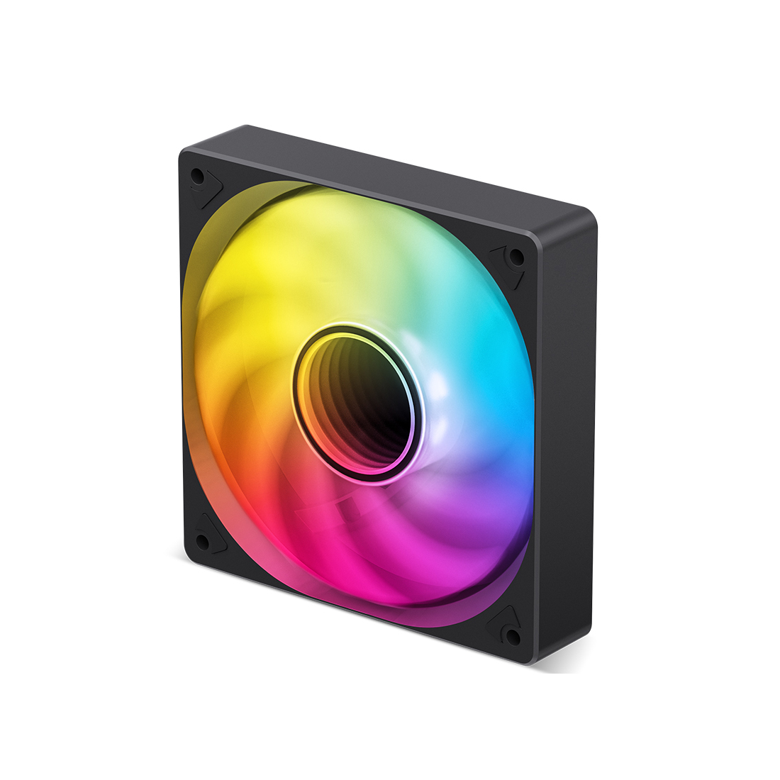 Вентилятор для компьютерного корпуса, Jonsbo, SL-120B, SL-120B Black, LED 120мм, 1500 об/мин, 59.48CFM, 32dB(A), 4pin, 120*120*25мм, Черный