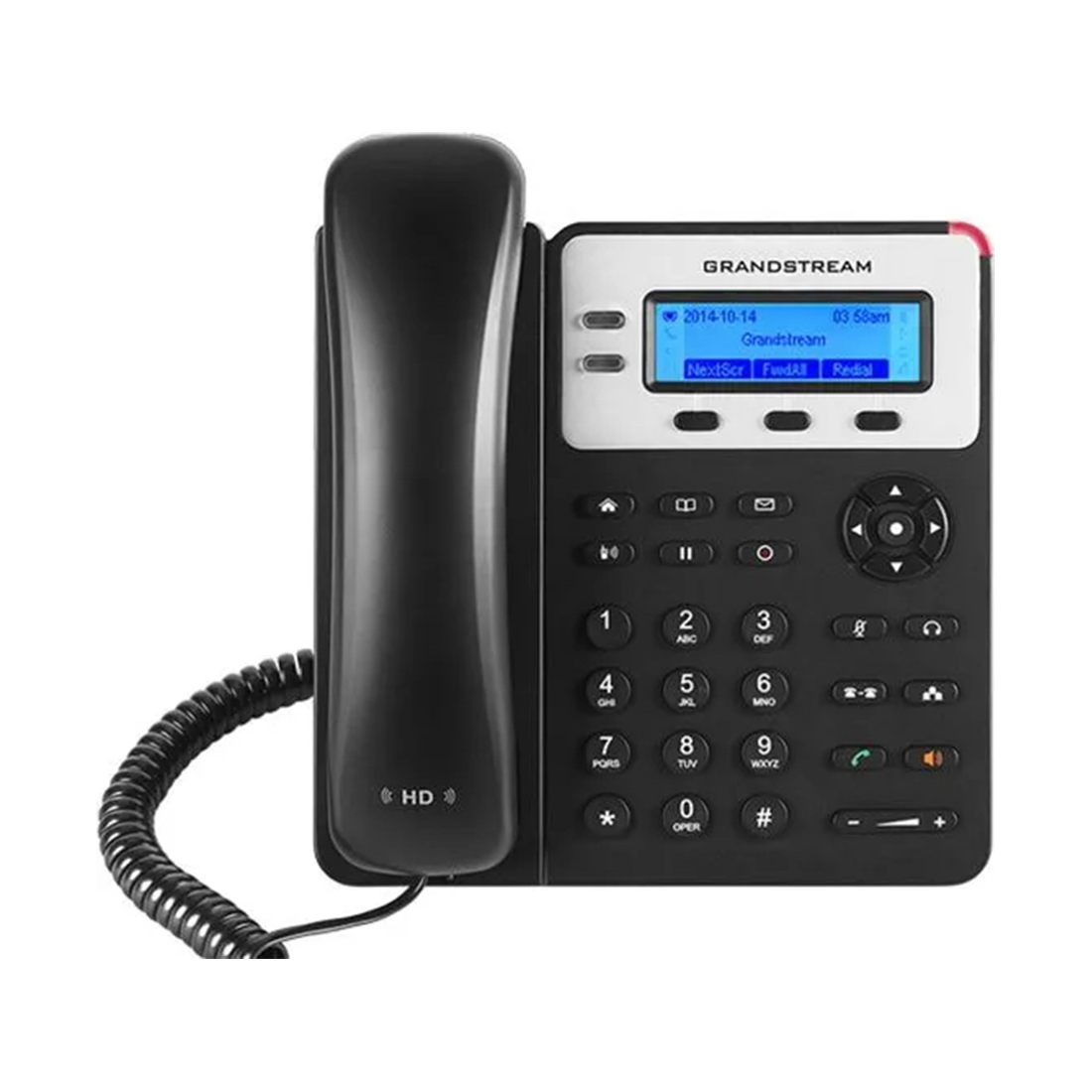 IP телефон, Grandstream, GXP1625, 2 SIP- аккаунта, 2 линии, 2 порта Ethernet 10/100 PoE, 3-х сторонняя конференц-связь, ЖК-дисплей 132x48 (2.95") с подсветкой, блок питания 5 В/0.6 А