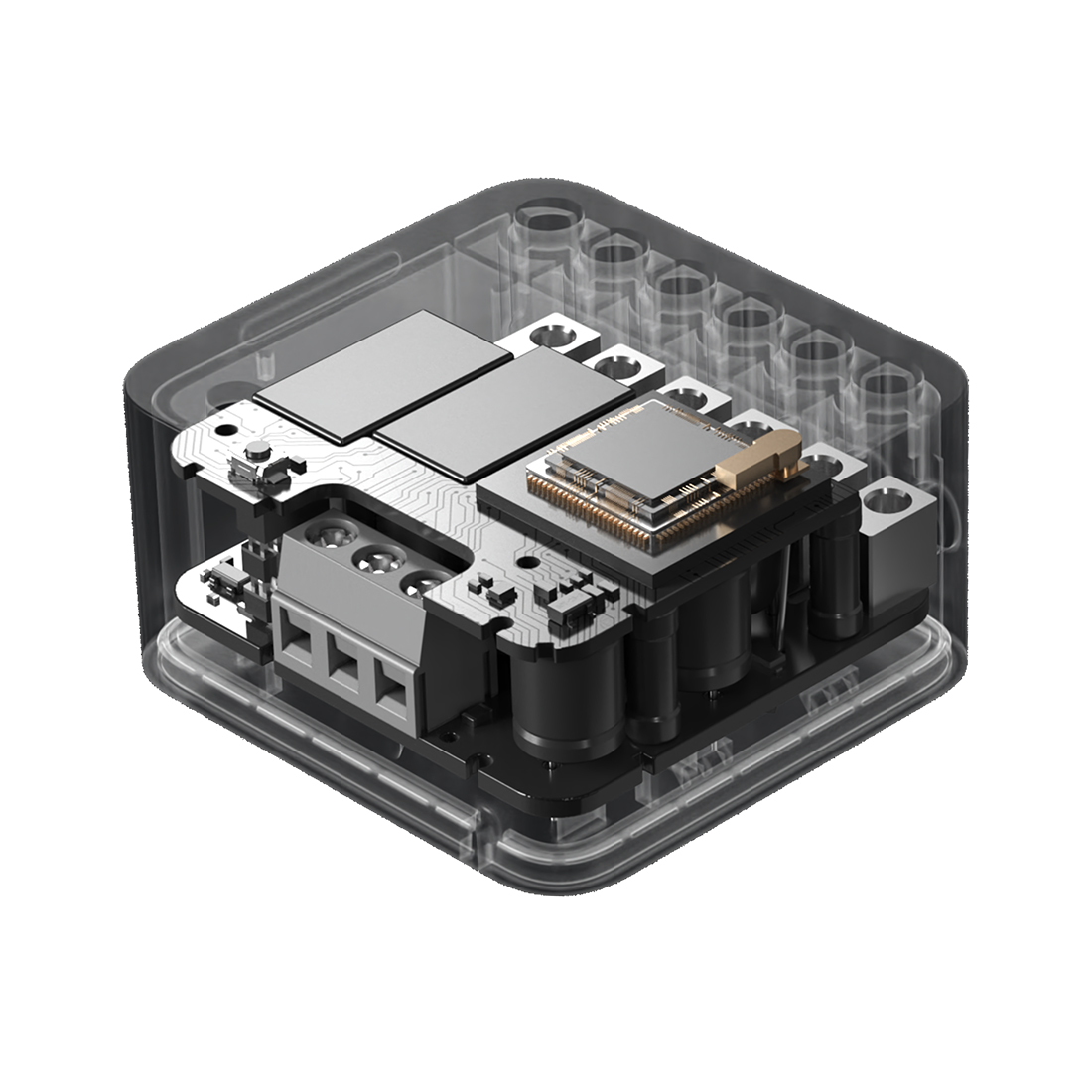 Реледвухканальное с сухим контрактом, Aqara, Dual Relay Module T2, DCM-K01, 45 x 48 x 34 мм, Zigbee, 100 — 250 В~, 50/60 Гц, Защита от перегрева, Удаленное управление со смартфона, Голосовое управление через Алису, Марусю и Siri, Белый