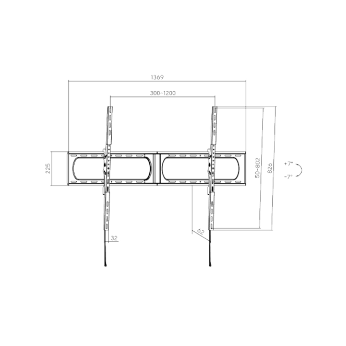 Кронштейн для ТВ и мониторов XG WA-37140T