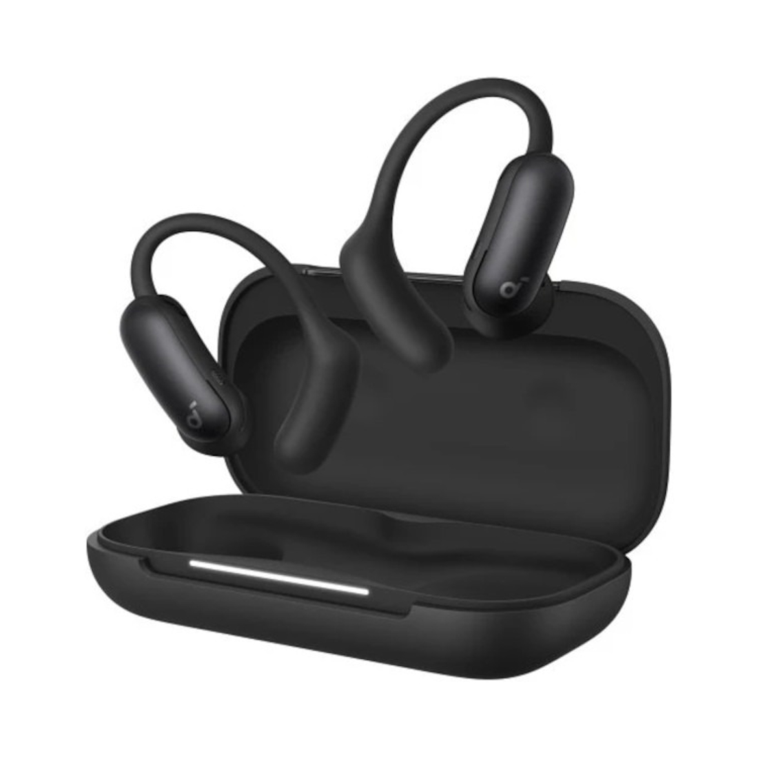 Наушники, Soundcore, AeroFit 2 Pro (A3875G11), Bluetooth 5.3, TWS, динамики 11 мм, до 48 часов работы, IP68, открытая конструкция, быстрая зарядка, Черный