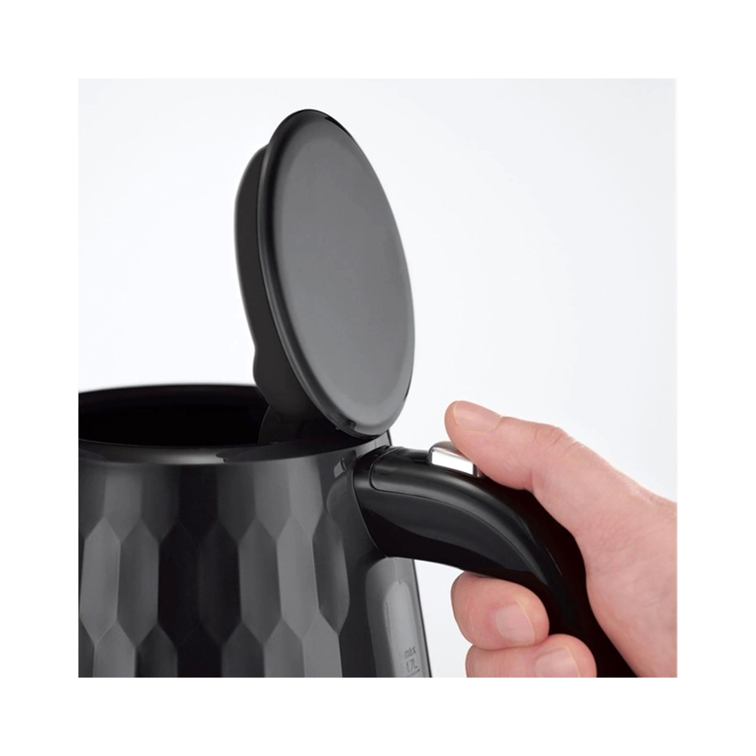 Чайник электрический, Russell Hobbs, 26051-70, Объем 1.7л, Пластик, Защита от перегрева, Выключение при снятии с базы, Мощность 2400W, Черный