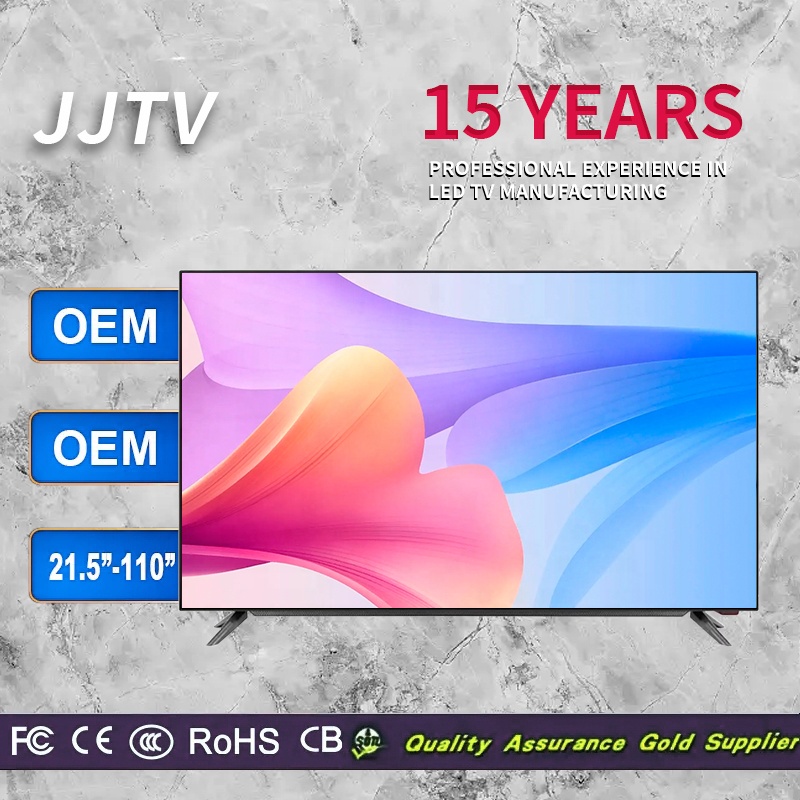 Normal 24 Inch Flat Screen Led Tv Accept Custom Android Tv Television Smart Tv 32 40 43 50 55 65 75 85 Inch 4K