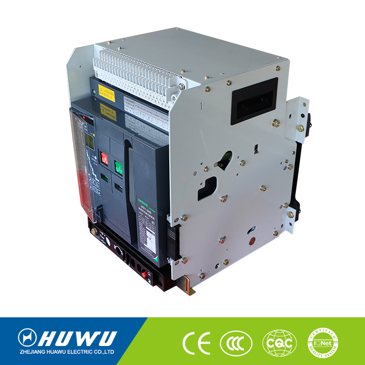 Fixed Type Automatic Reset Circuit Breaker DW45 ACB Air Type Rated Current 630A-6300A Breaking Capacity 6 KA Industrial Use CE