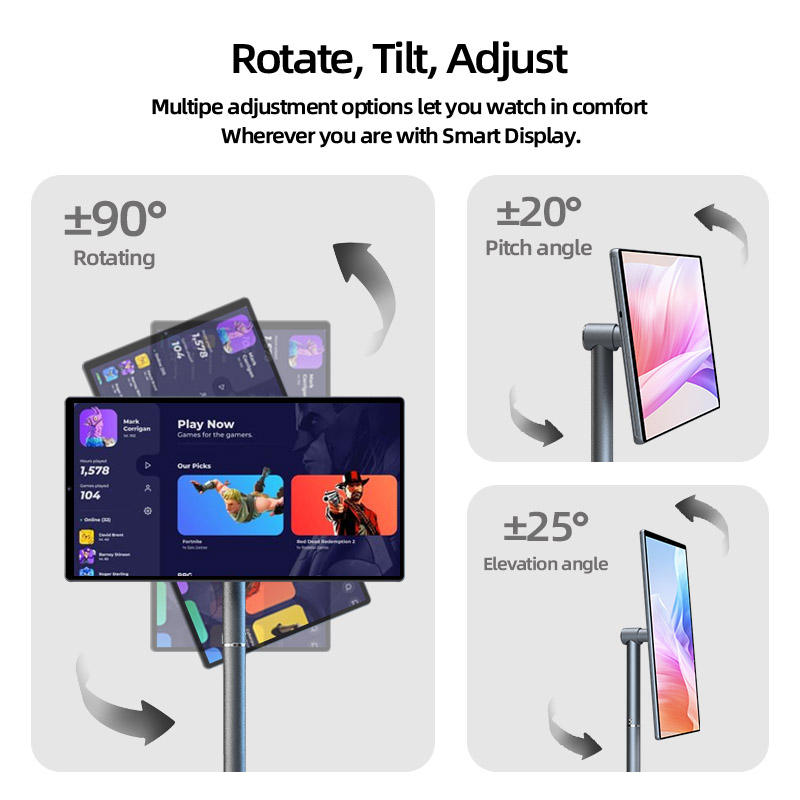22inch Portable Televiseur Smart Tv Android  Smart Mobile Lcd Display Touch Screen Portable Tv 6Gb+128Gb Wireless Tv