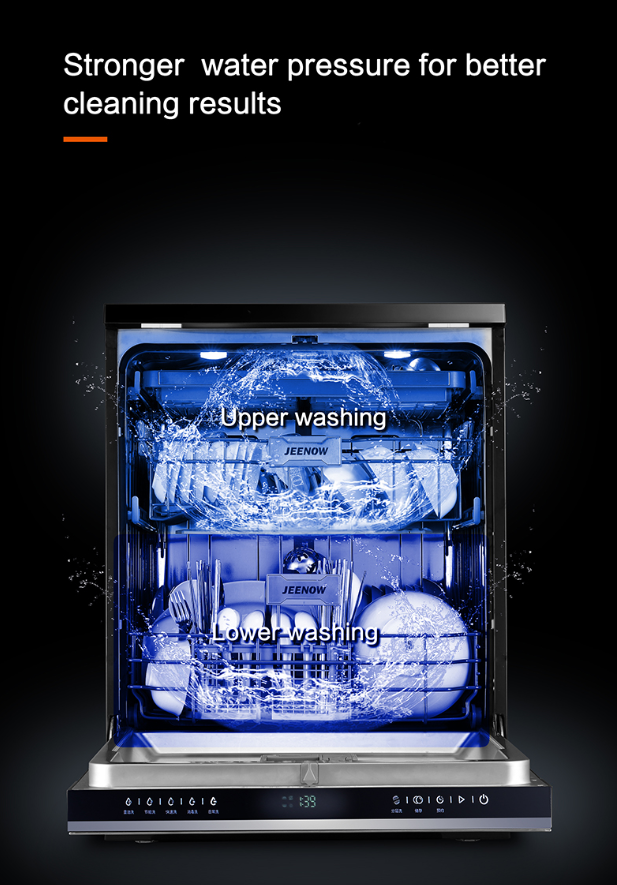 Freestanding Dishwasher 14-15 Set Automatic Dishwasher Home Machine with 14/15 Setting Place Stain DishWasher