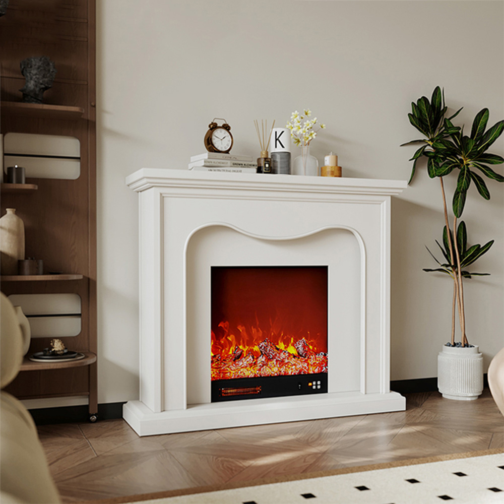 Artificial Fireplace French Decorative Cabinet Living Room Indoor Simulated Fire Heater Electronic Fireplace